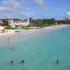 Barbados, Carlisle Bay, view from the sea