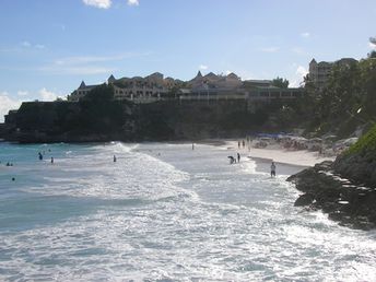 Barbados, Crane Bay, in the rays of the evening sun