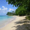 Barbados, Gibbs Bay, catamaran on the horizon