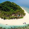 Fiji, Mamanucas, Matamanoa island, beach, aerial view