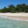 Fiji, Mamanucas, Navini island, beach, view from water