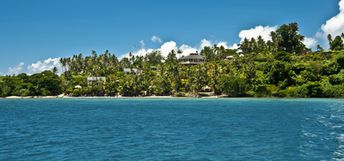 Fiji, Matei beach, Taveuni Palms, view from water