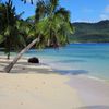 Fiji, Taveuni, Qamea island, beach, wet sand