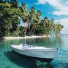 Фиджи, Вануа Леву, Пляж Савусаву, Jean-Michel Cousteau Resort, лодка