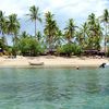 Fiji, Viti Levu, Robinson Crusoe island, beach, view from water