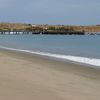 Peru, Mancora region, Los Organos beach, pier