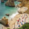 Portugal, Algarve, Marinha beach, crowd