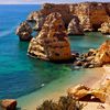 Portugal, Algarve, Marinha beach, view from top