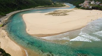 Portugal, Algarve, Odeceixe beach, view from top