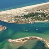 Португалия, Алгарве, Пляж Тавира, вид с воздуха с материка