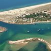 Portugal, Algarve, Tavira beach, aerial view from mainland