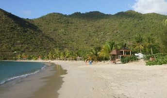 Saint Martin, Anse Marcel beach, water edge