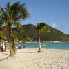 Saint Martin, Great Bay beach (Philipsburg), palms