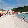 Saint Martin, Great Bay beach (Philipsburg), sunbeds