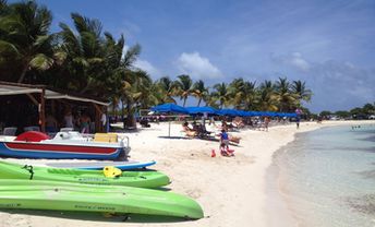 Saint Martin, Le Galion beach, kayaks