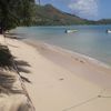 Seychelles, Praslin, Anse Possession beach, boat station