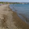 Turkey, Bodrum beach, sand with pebble