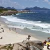 Brazil, Rio, Arpoador beach, view to left