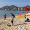 China, Hainan, Dadonghai beach, sand