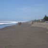 El Salvador, La Barra de Santiago beach, wet sand