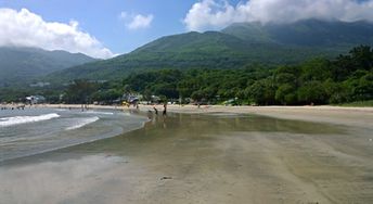 Hong Kong, Cheung Sha beach, low tide