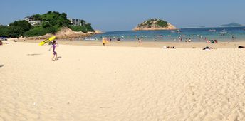 Hong Kong, Shek O beach, view to left