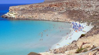 Italy, Lampedusa, Rabbit beach