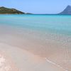 Italy, Sardinia, La Cinta beach, wet sand