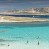 Italy, Sardinia, La Pelosa beach, tower