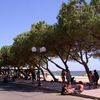 Italy, Sardinia, Torre Grande beach, promenade