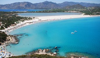 Italy, Sardinia, Villasimius beach