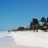 Mexico, Tulum beach, parasols