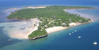 Mozambique, Quirimbas, Quilalea island, aerial view