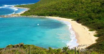 Saint Martin, Petites Cayes beach, two bays