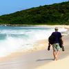 Saint Martin, Petites Cayes beach, walking