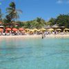 Saint Martin, Pinel island, beach, view from water