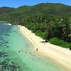 Seychelles, Mahe, Anse Forbans beach, aerial view