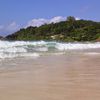Seychelles, Mahe, Grand Anse beach, waves