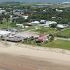 USA, Louisiana, Grand Isle beach, aerial view