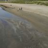 USA, Louisiana, Grand Isle beach, water egde