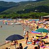 Elba, Lacona beach, crowd