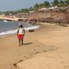 Goa, Sinquerim beach, wall