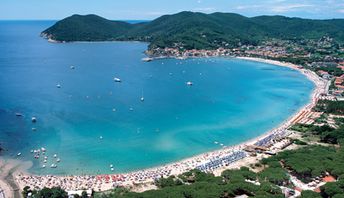 Italy, Elba, Marina di Campo beach