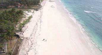 Kenya, Kilifi, Bofa beach, aerial