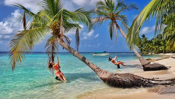 Panama, San Blas, Isla Diablo, beach