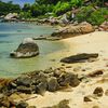 Thailand, Koh Tao, June Juea beach, sand & rocks
