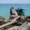 Thailand, Koh Tao, Mango Bay beach, pier