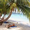 Thailand, Koh Tao, Sairee beach, palms