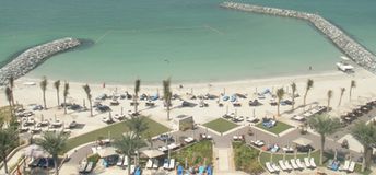 UAE, Ajman, hotel beach