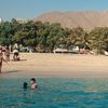 UAE, Khor Fakkan beach, view from water